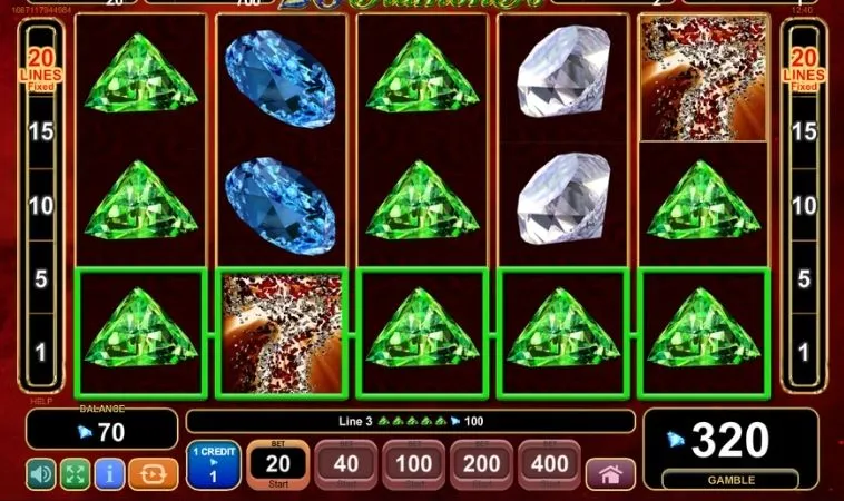 Bí Quyết Chinh Phục Nổ Hũ Kim Cương VF555: Lối Chơi Hiệu Quả 2 Giao diện chơi Nổ Hũ Kim Cương VF555